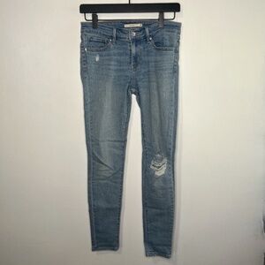 Levi's 711 Skinny Distressed Jeans‎
